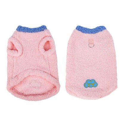 Velvet Vest Autumn and Winter Pullover Cat and Dog Clothing Cloud Velvet Pet Clothing Indoor and Outdoor Cat Clothing Decoration