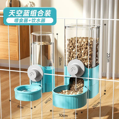 Pet Hanging Pet Water Dispenser Dog Water Supplies Hanging Cage Dog Basin Cat Bowl Automatic Feeder  Water Bottle  Pet Supplies