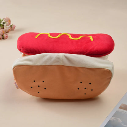 Cosplay Halloween Costumes Hamburger Funny Dachshund Dog Party Cloth Warm Hot Dog Carnival Puppy Clothes For Pets Small Cat