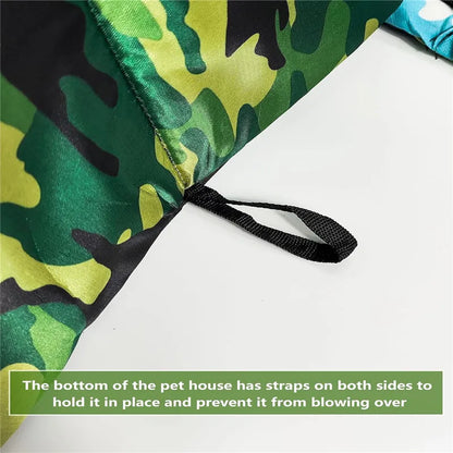 Waterproof Cat House for Outdoors Rainproof Dog House Cat House Villa Tent Collapsible Pet Shelter Foldable Pet House for Dogs