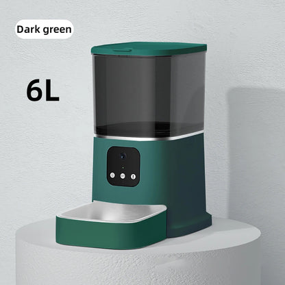 3L 6L Large Capacity Automatic Pet Feeder Smart APP Remote Timing Control Cat Dog Bowl Food Dispenser With Camera WIFI Recording