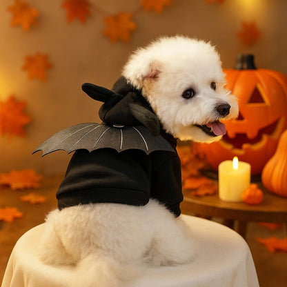 1Pcs Halloween Sweatshirt Dog Cat Hoodie Fancy Costume Halloween Cosplay Sweater Dog Hoodies Halloween Party for Pet Supplies
