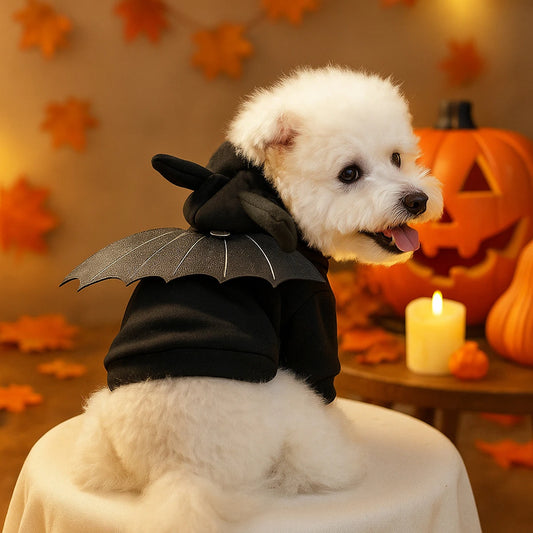 1Pcs Halloween Sweatshirt Dog Cat Hoodie Fancy Costume Halloween Cosplay Sweater Dog Hoodies Halloween Party for Pet Supplies