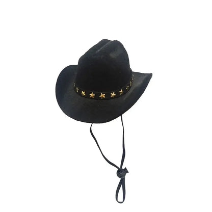 British Pet Dog Hat Star Cowboy Hat Pet Supplies Adjustable Dog Costume Top Hat Headwear Pet Hat Dogs Caps Pet Sun Hats for Cats