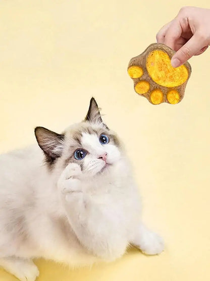 Paw Shape Cat Snack Cleaning Cat Snacks Kitten Treats Paw Shape Cat Food Footprint Shaped Cat Treats Pets Supplies