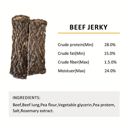 Natural Jerky Dog Treats Chewable Protein Snacks with Chicken Turkey Salmon Beef Duck Dental Health Treats for All Dog Sizes