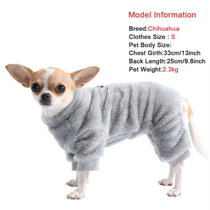 Warm Winter Dog Clothes Small Medium Large Dogs Soft Pet Jacket Windproof Outdoor Pets Coat Cute Fleece Chihuahua Pug Costume