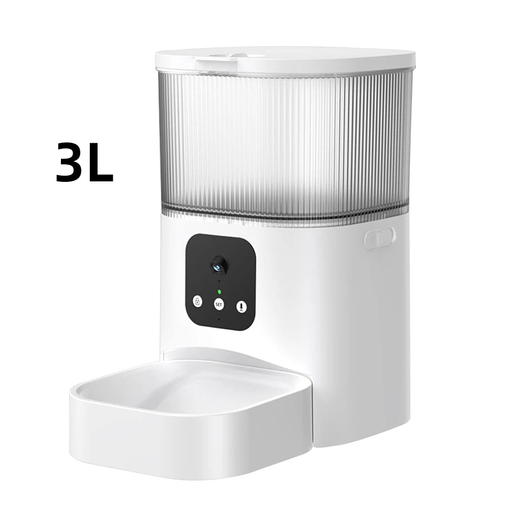 3L 6L Large Capacity Automatic Pet Feeder Smart APP Remote Timing Control Cat Dog Bowl Food Dispenser With Camera WIFI Recording