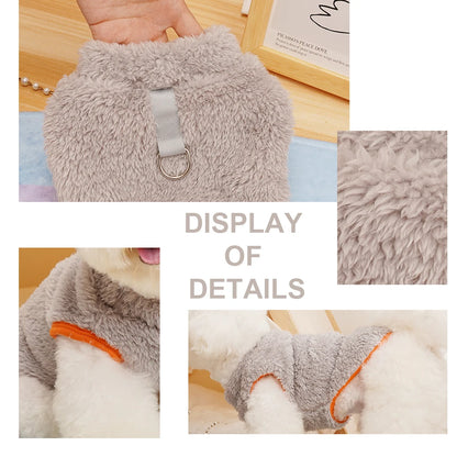 Winter Warm Small Dog Cat Clothes Soft Fleece Pet Puppy Clothing Vest For Small Medium Dogs Cats Chihuahua Yorkie Costume Outfit