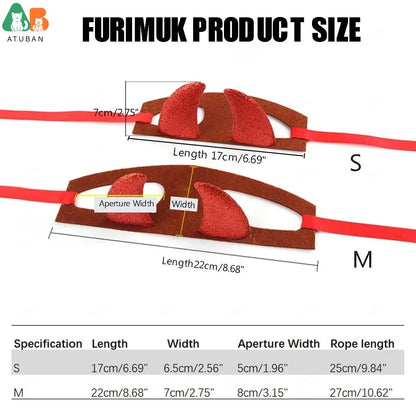 ATUBAN Halloween Pet Costume 2PC Cute Cat Dog Cosplay Devil Hat Headband Adjustable Vampire Cloak Funny Hair Hoop Cape for Cats
