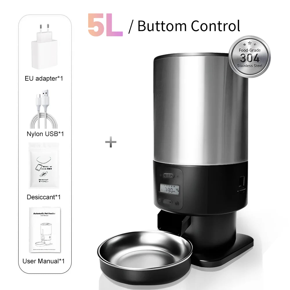 Automatic Cat Feeder Dog Slow Food Machine Smart Pet Feeder With Timed Quantitative Automatic Cat Food Dispenser Cat Dog Bowl