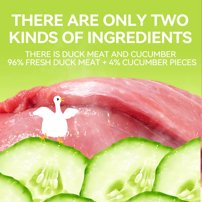 chanbuni Cat Cat Food Cats Cat Snack Food Cats Food for Cats Cucumber Duck Jerky Dog and Cat Treats Vegetable Jerky for Pets
