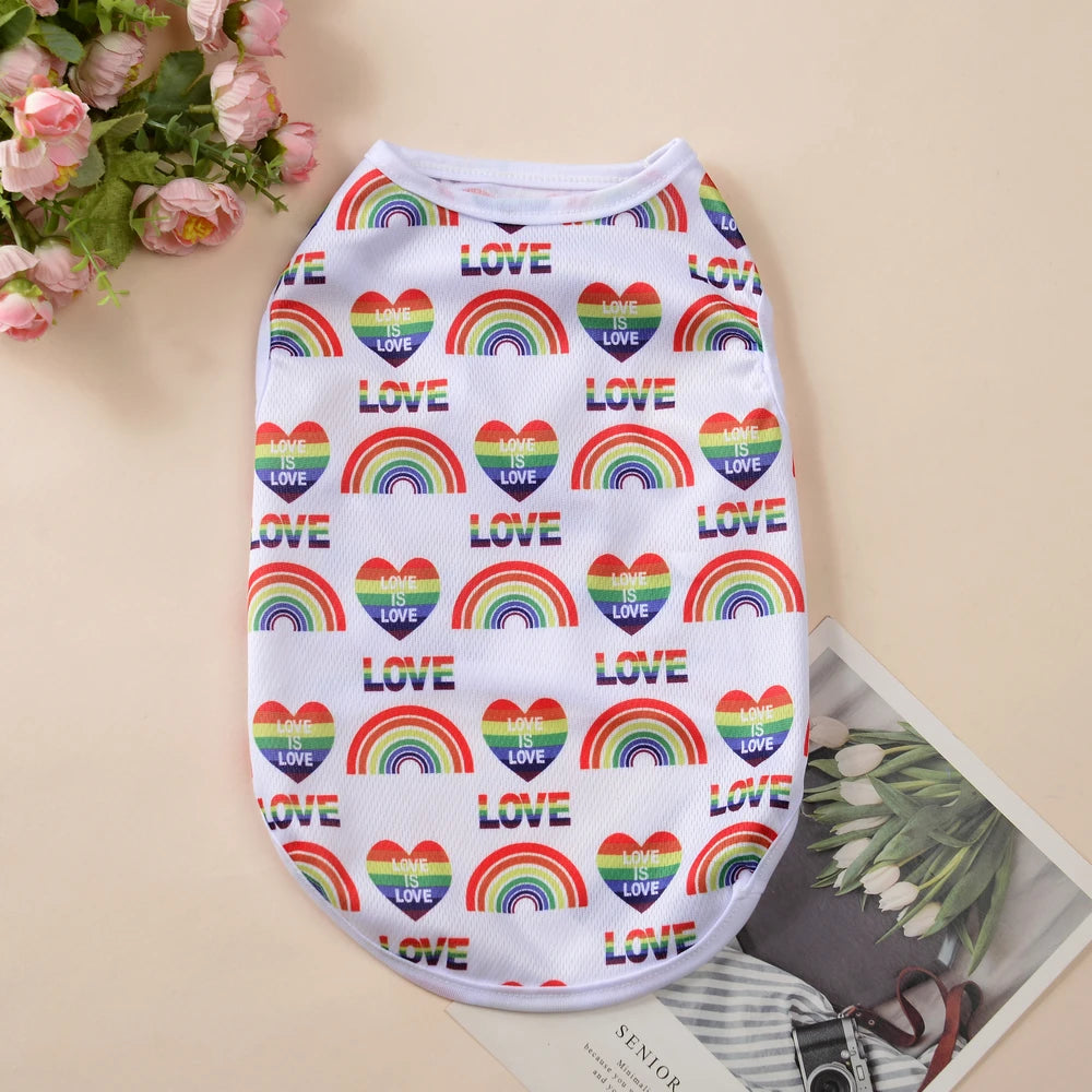 Summer Breathable Puppy Clothes For Small Medium Dogs Cats Cozy Quick-drying Dog T-shirt Cat Vest Cooling Lightweight Pug Shirt