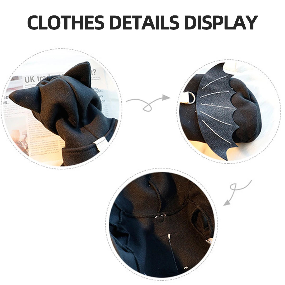 1Pcs Halloween Sweatshirt Dog Cat Hoodie Fancy Costume Halloween Cosplay Sweater Dog Hoodies Halloween Party for Pet Supplies