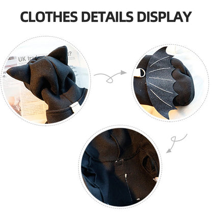 1Pcs Halloween Sweatshirt Dog Cat Hoodie Fancy Costume Halloween Cosplay Sweater Dog Hoodies Halloween Party for Pet Supplies