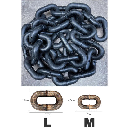 Huge Plastic Simulation Iron Chain for Dogs Thick Plastic Dog Leashes Fun Puppy Traction Rope Big Iron Chain Pet Dog Accessories