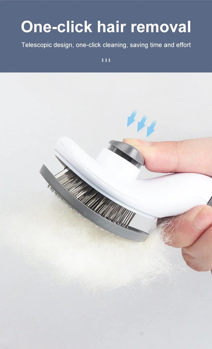 Dog Hair Remover Brush Cat Hair Grooming and Care Comb for Long Hair Dog Pet Removes Hairs Cleaning Bath Brush Pet Supplies