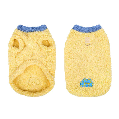 Velvet Vest Autumn and Winter Pullover Cat and Dog Clothing Cloud Velvet Pet Clothing Indoor and Outdoor Cat Clothing Decoration