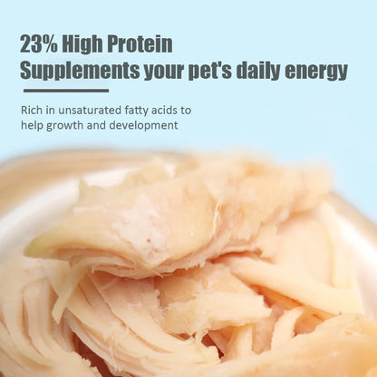 New Cat Snacks Pet Boiled Chicken Breast 40g Natural Fresh Nutritious High Protein Whole Piece Chicken Dog Snacks Pet Food