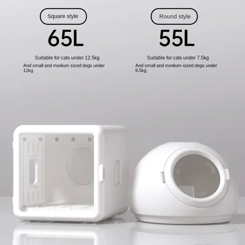 New Spherical Household Dryer Cat and Dog Hair Dryer Hair Blowing Bathing Pet Drying Box Negative Ion Hair Dryer 5-speed