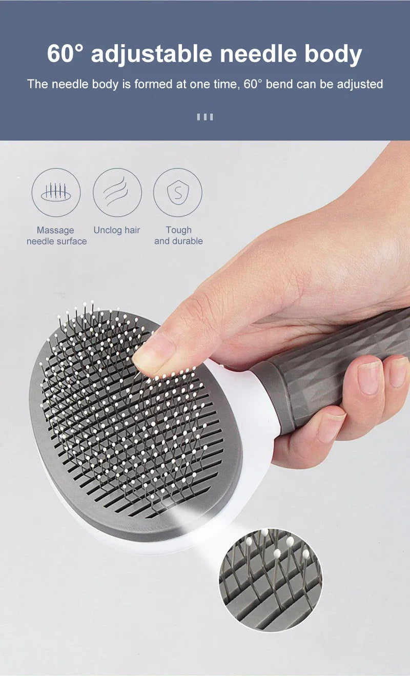 Dog Hair Remover Brush Cat Hair Grooming and Care Comb for Long Hair Dog Pet Removes Hairs Cleaning Bath Brush Pet Supplies