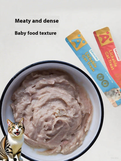 Cat snacks cat strips piece fresh tender chicken tuna wet food nutrition replenishment fattening cat snacks