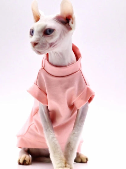 Hairless Cat Clothes Breathable Cotton Summer Beautiful Thin Cat Vest for Sphynx,Devon Rex ,Cornish, Small Cats and Dogs