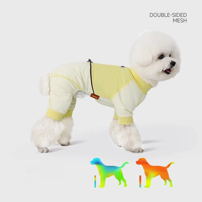 Teddy Dog Outdoor Protection Sunscreen Coat Clothes Thin Small Dog Summer Puppy Pet Cooling Clothes Vest Easy to Wear
