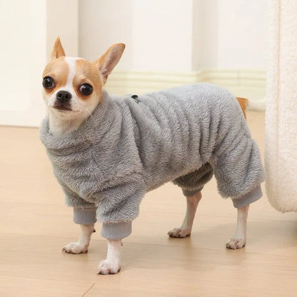 Warm Winter Dog Clothes Small Medium Large Dogs Soft Pet Jacket Windproof Outdoor Pets Coat Cute Fleece Chihuahua Pug Costume