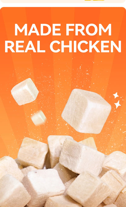 chanbuni Dog Snack Dog Feeding Snacks Dogs Dog Food Pet Treats Chicken Breast Cubes Raw Flesh and Blood Protein Nutrition 100g
