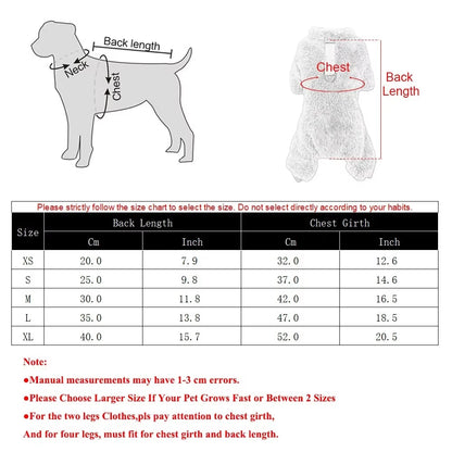 Warm Winter Dog Clothes Small Medium Large Dogs Soft Pet Jacket Windproof Outdoor Pets Coat Cute Fleece Chihuahua Pug Costume