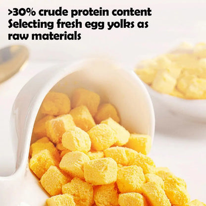 Freeze-dried Egg Yolks Cat Dog Snack 100g/200gsupplement Lecithin Hair Snacks Quail Skin Beauty Pet Care Lysine Nutrition R E4I2