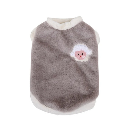 Cute Autumn and Winter Cat Clothing for Dogs and Dogs Warm and Thick Vest To Prevent Hair Loss Pet Clothing for Small Dogs