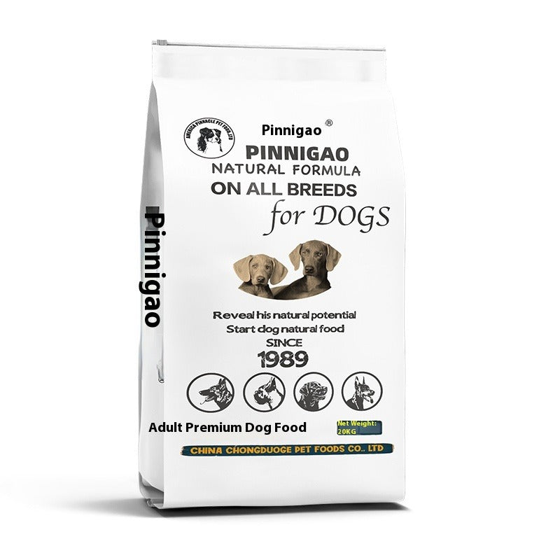 20KG Premium Complete Dog Food for Large Breeds – Suitable for Labrador, Husky, Golden Retriever, Samoyed, German Shepherd, Adult Dogs
